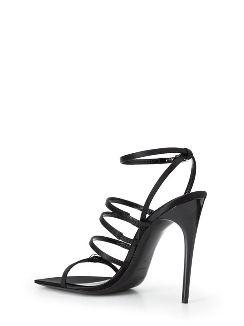 JERRY SANDALS IN CREPE SATIN WITH RHINESTONE SAINT LAURENT | 7422351UU001000